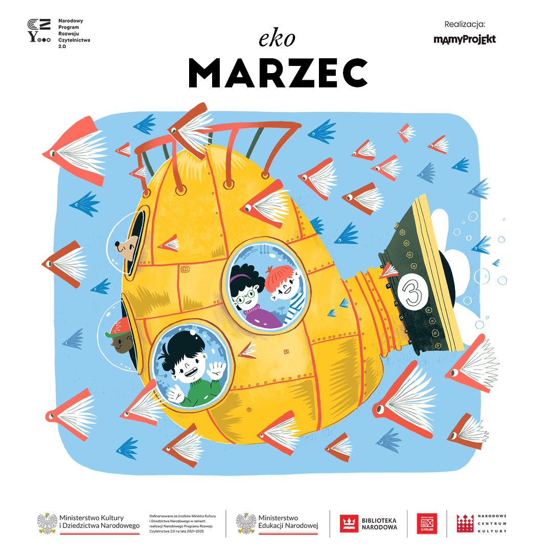 Książkowy Niekalendarz w bibliotece w Błoniu - marzec