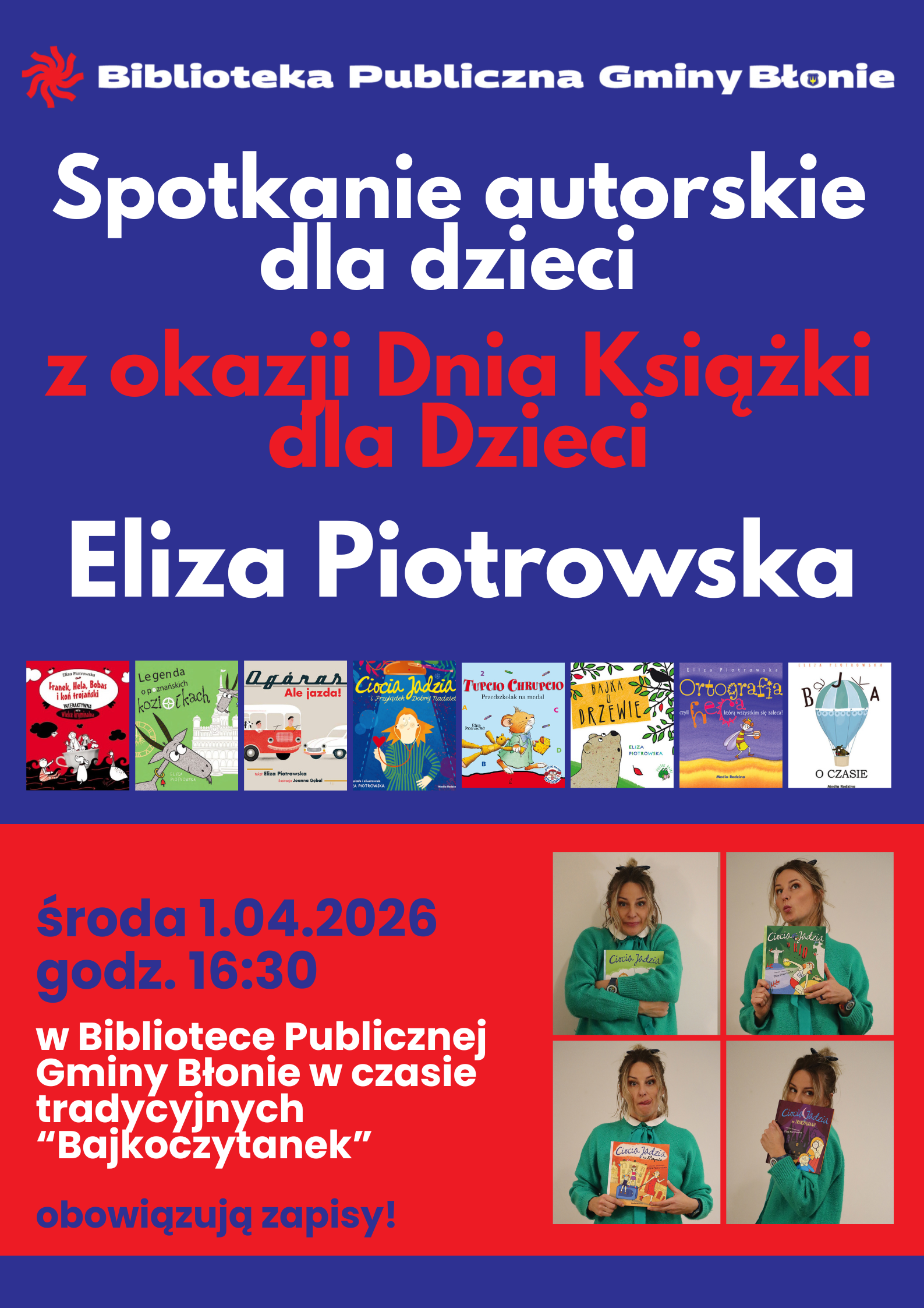 Dzień Książki dla dzieci 2026 Błonie 