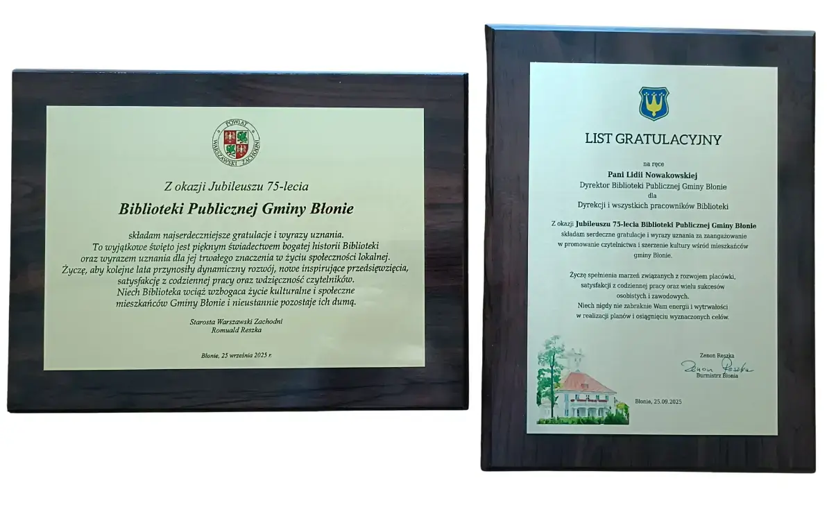 Zdjęcie do Nagrody z okazji 75 urodzin biblioteki