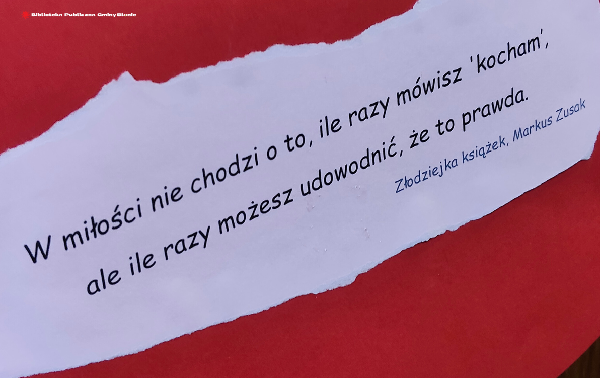Zdjęcie do Walentynki w Bibliotece 