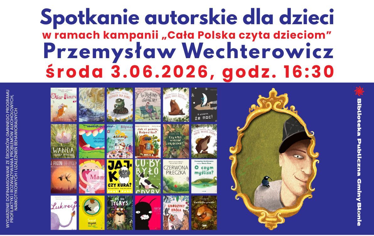 Zdjęcie do Przemysław Wechterowicz - spotkanie autorskie