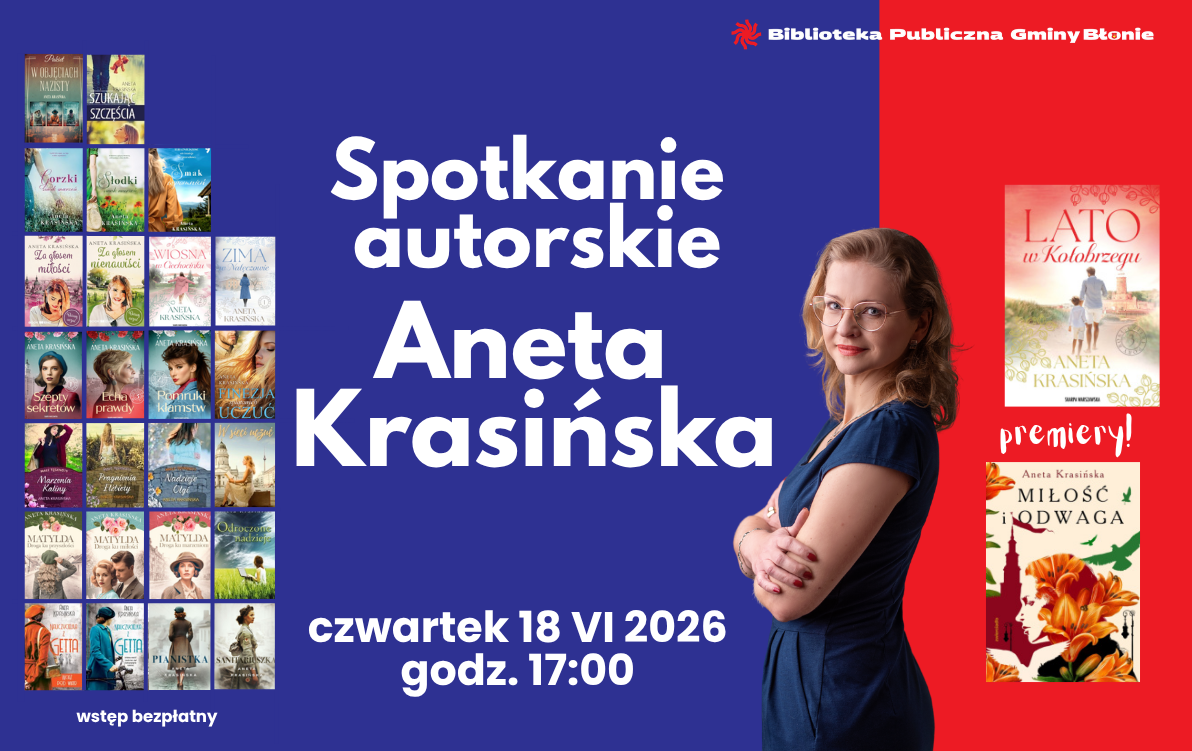 Zdjęcie do Spotkanie autorskie z Anetą Krasińską