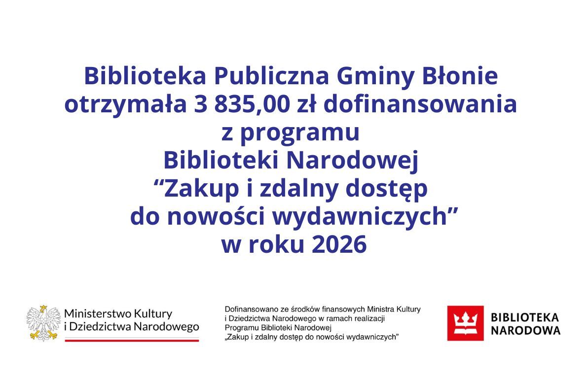 Zdjęcie do Dofinansowanie 2026: MKiDzN