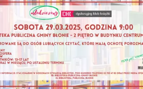 Zdjęcie do Młodzieżowy Dyskusyjny Klub Książki - MDKK