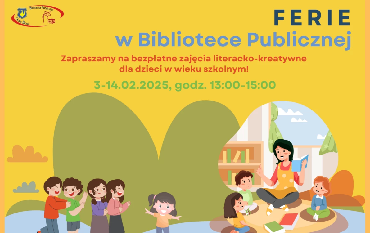 Zdjęcie do Ferie 2025 w Bibliotece w Błoniu