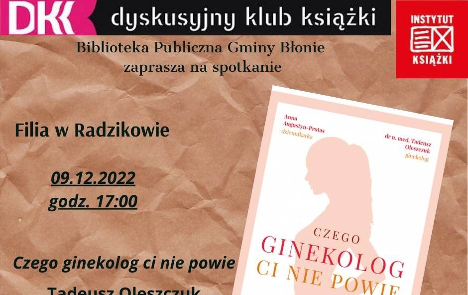 Zdjęcie do Dyskusyjny Klub Książki - Grudzień 